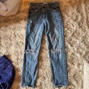Zara ripped jeans